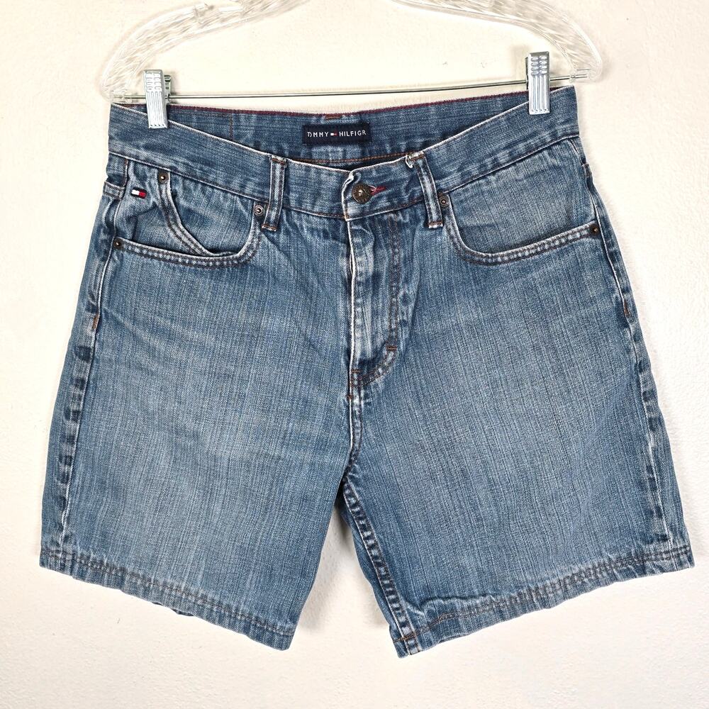Vintage Tommy Hilfiger 90s Jorts Men's 32 Medium Wash Preppy Heritage Preppy